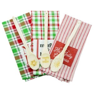 HOLIDAY SPOON & TEA TOWEL SET